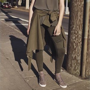 BP Moto Leggings Olive Green Size Small